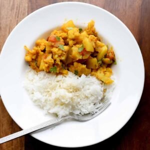 Aloo Gobi Rice (DF, Vegan, Veg, GF)